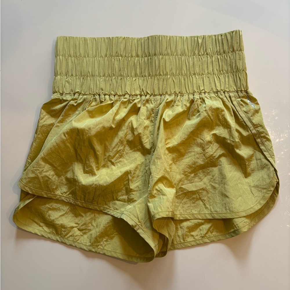 Free People Way Home Light Green Shorts